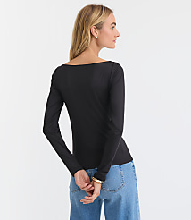 Ruched Boatneck Top carousel Product Image 3