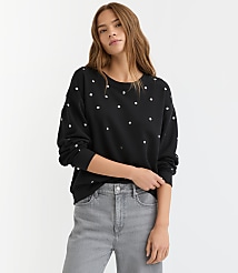 Petite Studded Sweatshirt carousel Product Image 2