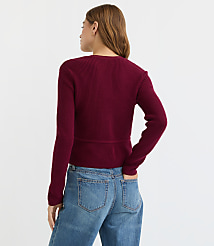 Ribbed Tie Front Cardigan carousel Product Image 2