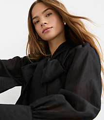 Blouson Sleeve Bow Blouse carousel Product Image 1