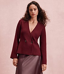 Ribbed Double Button Sweater Jacket carousel Product Image 4