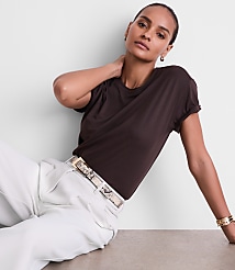 Petite LOFT Versa Relaxed Tee carousel Product Image 2