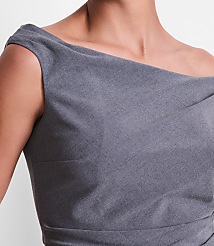 LOFT Versa Seasonless Stretch Off The Shoulder Top in Heather carousel Product Image 2