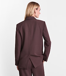 LOFT Versa Crepe Drape Relaxed Blazer carousel Product Image 3