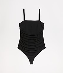 LOFT Versa Shirred Mesh Bodysuit carousel Product Image 5