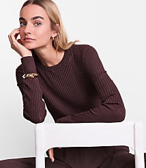 Petite LOFT Versa Ribbed Sweater carousel Product Image 2