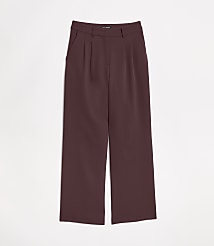 Petite LOFT Versa Crepe Drape Pleated Relaxed Straight Pants carousel Product Image 5