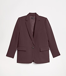 LOFT Versa Crepe Drape Relaxed Blazer carousel Product Image 5