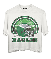 Junk Food Philadelphia Eagles Game Time Mock Neck Crop Tee carousel Product Image 1