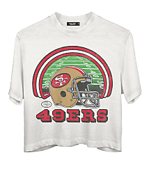 Junk Food San Francisco 49ers Game Time Mock Neck Crop Tee carousel Product Image 1