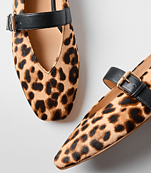 Leopard Print Mary Jane Flats carousel Product Image 2