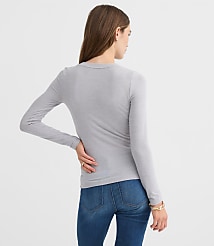 Sweater Knit Long Sleeve Tee carousel Product Image 2