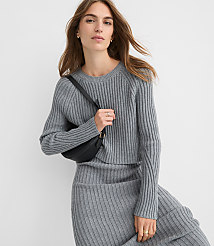Petite Ribbed Maxi Sweater Dress Set carousel Product Image 5