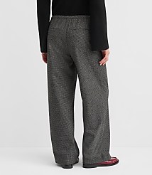Petite Sawyer Pull On Pants in Houndstooth Brushed Flannel carousel Product Image 3