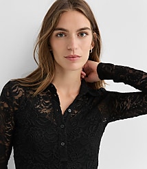 Lace Polo Top carousel Product Image 1