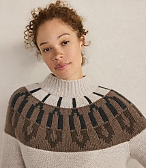 Haven Well Within Cashmere Fairisle Mock Neck Sweater carousel Product Image 3