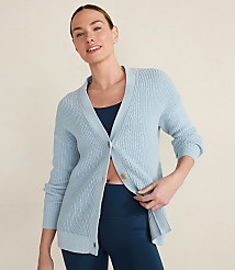 Haven Well Within Organic Cotton Shaker Stitch Cardigan carousel Product Image 1