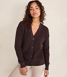 Haven Well Within Organic Cotton Shaker Stitch Cardigan carousel Product Image 1