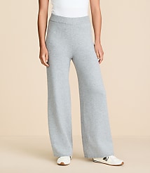 Lou & Grey Heathered Softened Wide Leg Pants carousel Product Image 2