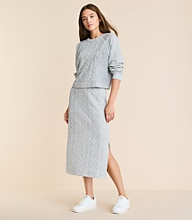 Lou & Grey Alpine Quilted Midi Pocket Skirt carousel Product Image 1