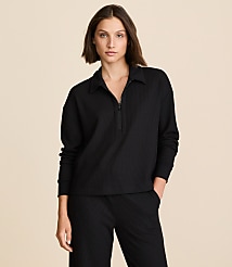 Lou & Grey Upstate Waffle Half Zip Top carousel Product Image 2