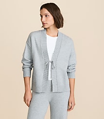 Lou & Grey Heathered Softened Tie Cardigan carousel Product Image 3
