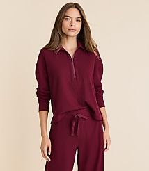 Lou & Grey Upstate Waffle Half Zip Top carousel Product Image 1