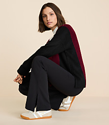 Lou & Grey Cozy Fleece Back Bootcut Pants carousel Product Image 1