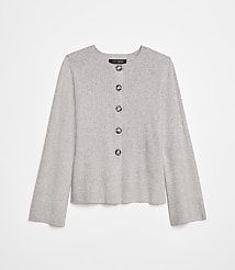 LOFT Versa Heathered Front Split Cardigan carousel Product Image 5