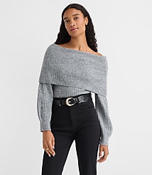 Ribbed Off The Shoulder Sweater carousel Product Image 1