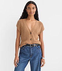 Ribbed V-Neck Sweater Vest carousel Product Image 1