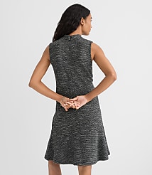 Heathered Jacquard Mini Flounce Dress carousel Product Image 3