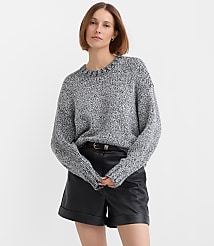 Shimmer Marled Elliptical Hem Sweater carousel Product Image 2