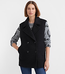 Petite Double Breasted Sleeveless Jacket carousel Product Image 2
