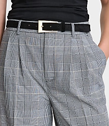 LOFT Versa Seasonless Stretch Double Pleat Wide Leg Pants in Plaid carousel Product Image 2