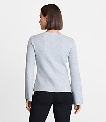 LOFT Versa Heathered Front Split Cardigan carousel Product Image 3