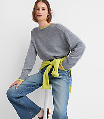 Tipped Oversized Cashmere Sweater carousel Product Image 1