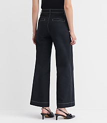 Tall Palmer Wide Leg Pants in Pique carousel Product Image 3