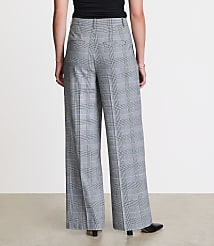 Curvy LOFT Versa Seasonless Stretch Double Pleat Wide Leg Pants in Plaid carousel Product Image 2