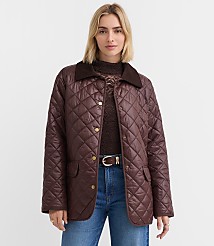 Petite Quilted Puffer Barn Jacket carousel Product Image 2