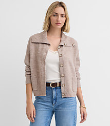 Wide Collared Sweater Jacket carousel Product Image 1
