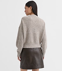 Angled Ribbed V-Neck Sweater carousel Product Image 2