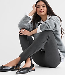 Stirrup Leggings in Heathered Ponte carousel Product Image 5