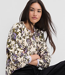 Floral Blouson Sleeve Sweater carousel Product Image 1
