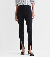 Split Hem Leggings in Ponte carousel Product Image 2