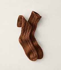 Haven Well Within Cashmere Blend Cable Knit Socks carousel Product Image 1
