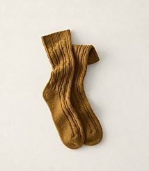 Haven Well Within Cashmere Blend Cable Knit Socks carousel Product Image 1
