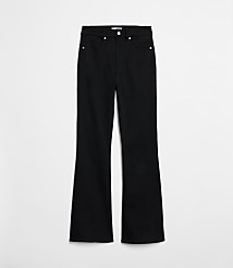High Rise Slim Flare Jeans in Jet Black Wash carousel Product Image 2