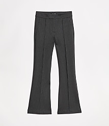 LOFT Versa Pintucked Ponte Flare Pants in Pinstripe carousel Product Image 5