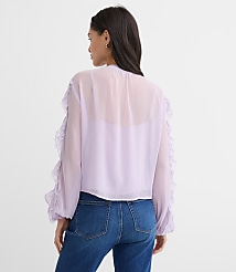 Lace Ruffle Blouse carousel Product Image 2